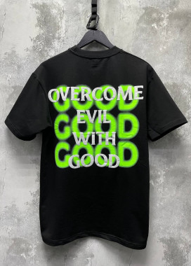 Футболка оверсайз чорна з текстом MFStore Изображение Футболка оверсайз чорна з текстом MFStore