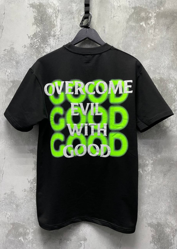 Футболка оверсайз чорна з текстом MFStore Изображение Футболка оверсайз чорна з текстом MFStore