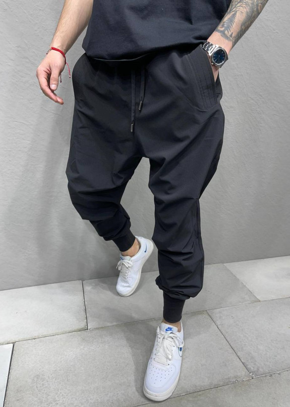 Спортивні штани вільного крою чорні MFStore Изображение Спортивні штани вільного крою чорні MFStore