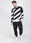 Свитер черно-белый в полоску MFStore Изображение Свитер черно-белый в полоску MFStore