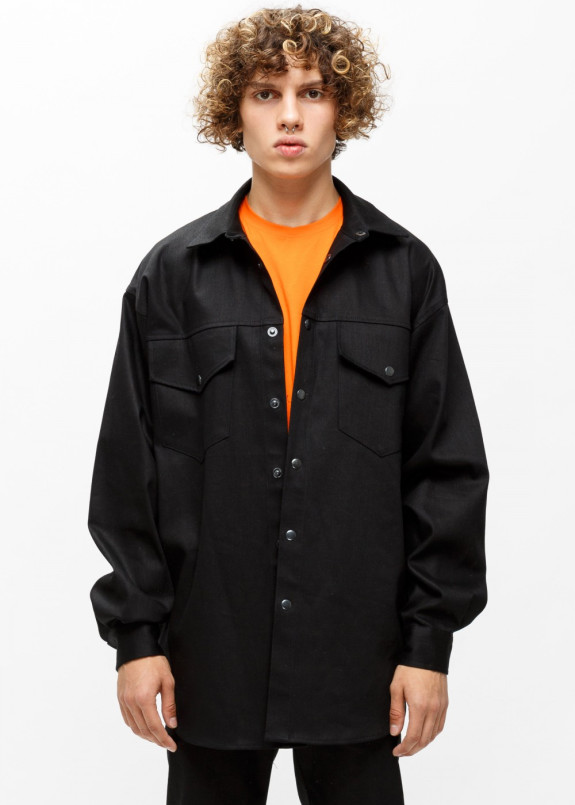 Рубашка мужская джинсовая Изображение Рубашка мужская джинсовая