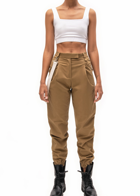 Джоггеры на высокой талии Изображение Джоггеры на высокой талии