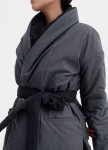 Изображение Женская черно-серая двусторонняя куртка