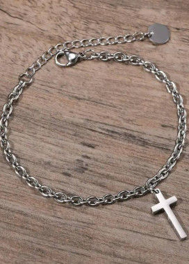 Стильний хрест браслет з нержавіючої сталі MFStore Изображение Стильний хрест браслет з нержавіючої сталі MFStore