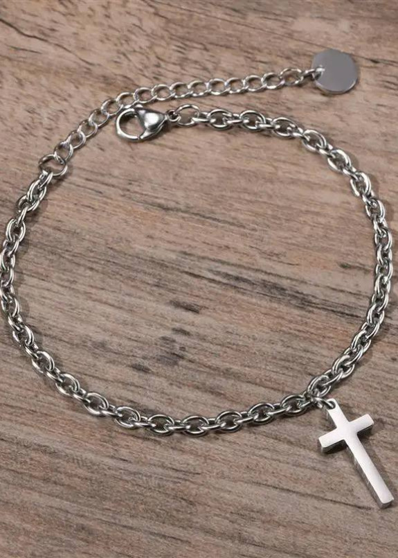 Стильний хрест браслет з нержавіючої сталі MFStore Изображение Стильний хрест браслет з нержавіючої сталі MFStore