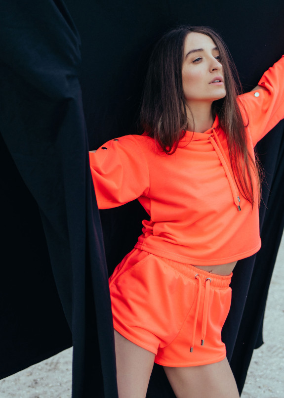 Костюм женский розовый неоновый Изображение Костюм женский розовый неоновый