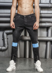 Изображение Джинсы с голубыми вставками на коленях Mfstore