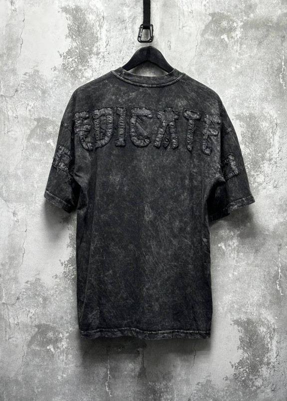 Оверсайз футболка виварена з нашивкою dedicated сіра темна MFStore Изображение Оверсайз футболка виварена з нашивкою dedicated сіра темна MFStore