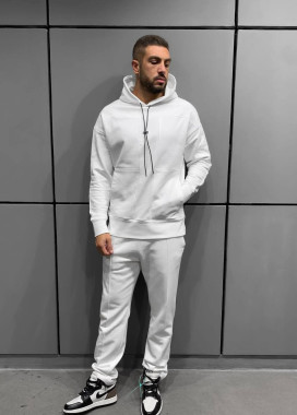 Худи оверсайз дизайнерское белое MFStore Изображение Худи оверсайз дизайнерское белое MFStore