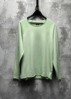 Лонгслів оверсайз з необробленим краєм ментол MFStore Изображение Лонгслів оверсайз з необробленим краєм ментол MFStore