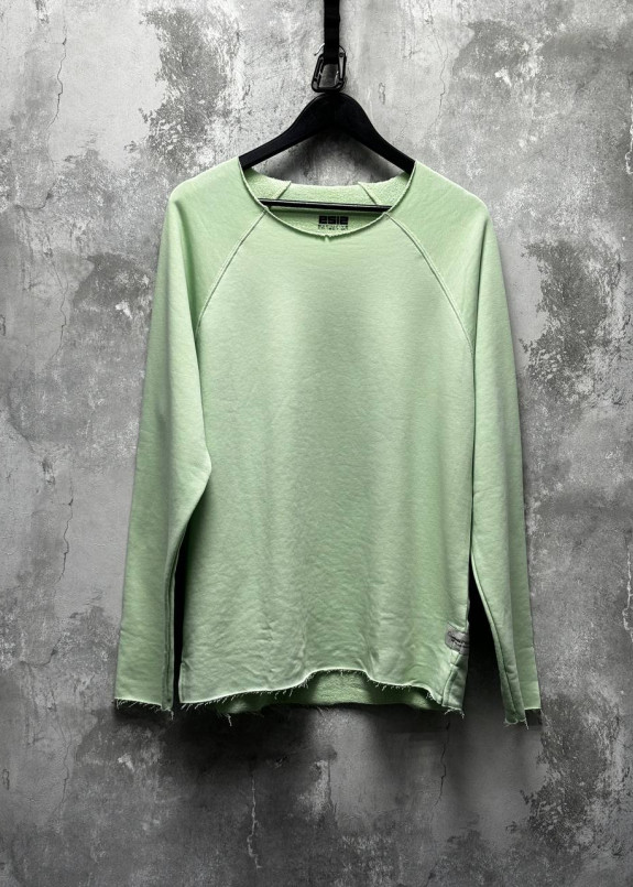 Лонгслів оверсайз з необробленим краєм ментол MFStore Изображение Лонгслів оверсайз з необробленим краєм ментол MFStore