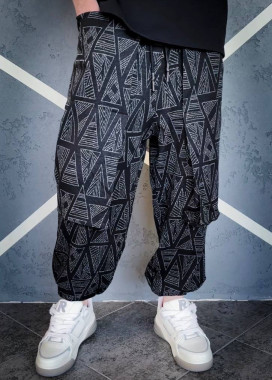 Штани вільного крою з довгими накладними карманами MFStore Изображение Штани вільного крою з довгими накладними карманами MFStore