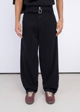 Стильні штани з деніму вільного крою чорні MFStore Изображение Стильні штани з деніму вільного крою чорні MFStore