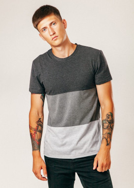 Футболка трехцветная Street style Изображение Футболка трехцветная Street style