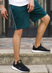 Шорты зеленые мужские с полоской СиДжей Tur Streetwear Изображение Шорты зеленые мужские с полоской СиДжей Tur Streetwear