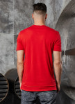 Футболка с косой вставкой длинная красная MFStore Изображение Футболка с косой вставкой длинная красная MFStore