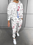 Костюм з капюшоном smile білий MFStore Изображение Костюм з капюшоном smile білий MFStore