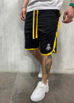 Шорты с желтыми вставками и черепом MFStore Изображение Шорты с желтыми вставками и черепом MFStore