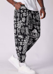 Штани вільного крою з малюнком на манжеті MFStore Изображение Штани вільного крою з малюнком на манжеті MFStore