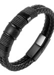 Браслет Unique кожа черный fashion Изображение Браслет Unique кожа черный fashion