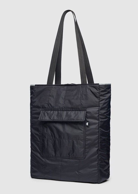 Сумка-шоппер черная апсайкл Изображение Сумка-шоппер черная апсайкл