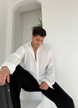 Сорочка вільного крою біла MFStore Изображение Сорочка вільного крою біла MFStore