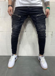 Мужские джинсы скинни с молниями Изображение Мужские джинсы скинни с молниями
