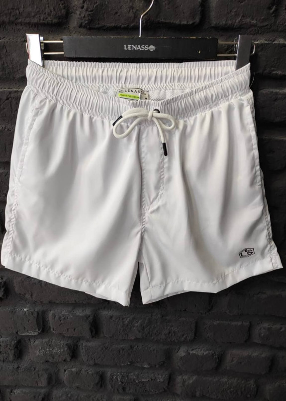 Шорты плавательные мужские белые Mfstore Изображение Шорты плавательные мужские белые Mfstore