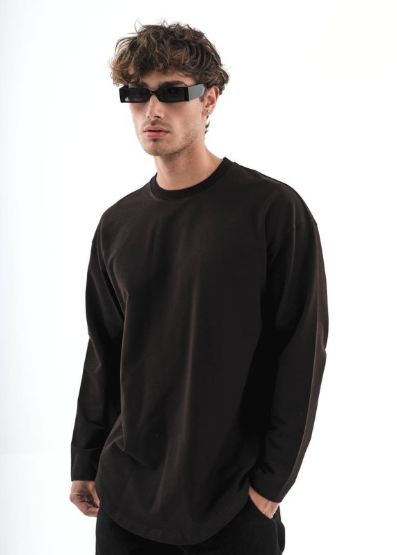 Базовий лонгслів подовжений чорний MFStore Изображение Базовий лонгслів подовжений чорний MFStore