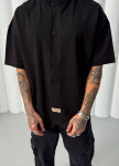Дизайнерська футболка оверсайз зі вставкою спереду чорна MFStore Изображение Дизайнерська футболка оверсайз зі вставкою спереду чорна MFStore