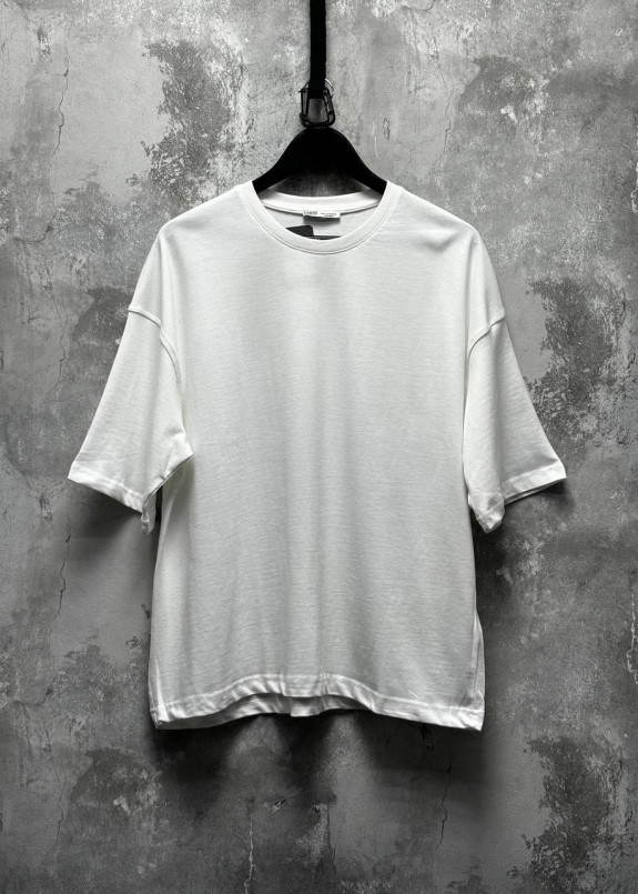 Базова футболка оверсайз біла MFStore Изображение Базова футболка оверсайз біла MFStore