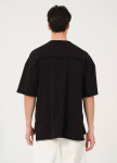 Футболка оверсайз з необробленими краями чорна MFStore Изображение Футболка оверсайз з необробленими краями чорна MFStore