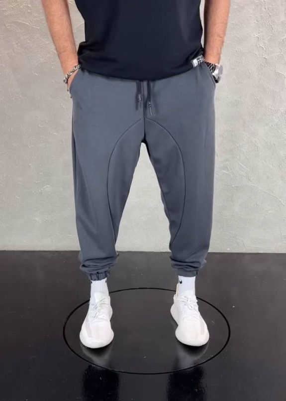 Спортивні штани вільного крою сірі MFStore Изображение Спортивні штани вільного крою сірі MFStore
