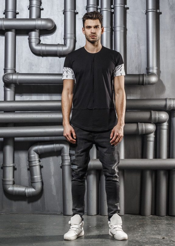 Футболка с вставками на рукавах Mfstore Изображение Футболка с вставками на рукавах Mfstore