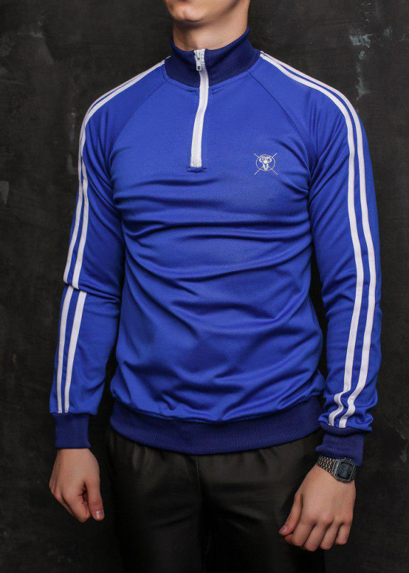 Изображение Мужская олимпийка синяя с полосами Mars Tur streetwear