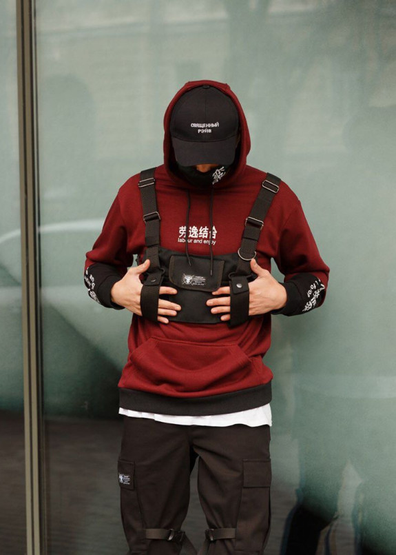 Сумка-разгрузка мужская черная Страйкер Изображение Сумка-разгрузка мужская черная Страйкер