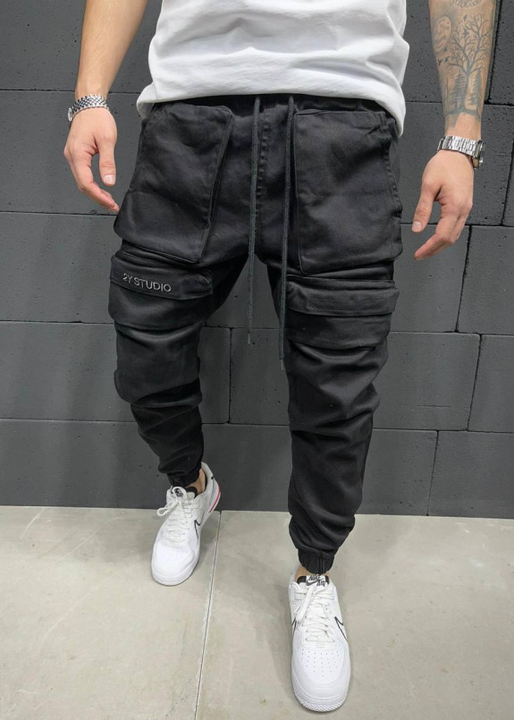 Джинси з великими кишенями та логотипом 2y під ними MFStore Изображение Джинси з великими кишенями та логотипом 2y під ними MFStore