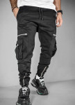 Карго чоловічі з блискавками на карманах і на манжетах знизу чорні MFStore Изображение Карго чоловічі з блискавками на карманах і на манжетах знизу чорні MFStore