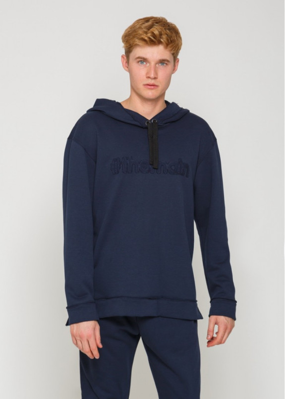 Костюм мужской синий Street Style Изображение Костюм мужской синий Street Style