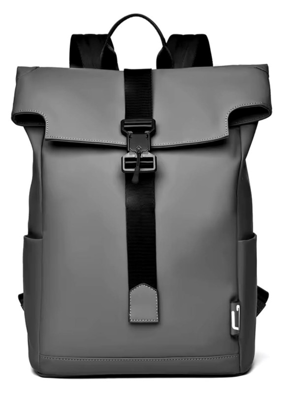 Стильний матовий портфель сірий MFStore Изображение Стильний матовий портфель сірий MFStore