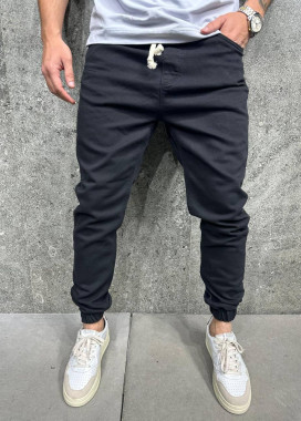 Джоггери базові зі світлими шнурками чорні MFStore Изображение Джоггери базові зі світлими шнурками чорні MFStore