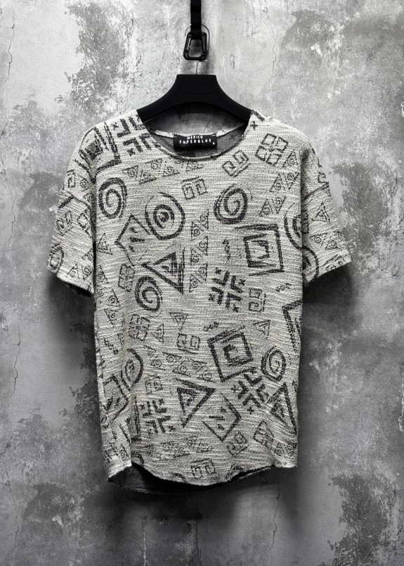 Футболка кімоно вільного крою з малюнками пісок MFStore Изображение Футболка кімоно вільного крою з малюнками пісок MFStore