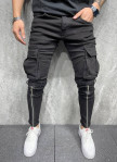 Джинсы мужские узкие карго с молниями спереди Mfstore Изображение Джинсы мужские узкие карго с молниями спереди Mfstore