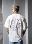 Футболка оверсайз з текстом і принтом біла MFStore Изображение Футболка оверсайз з текстом і принтом біла MFStore