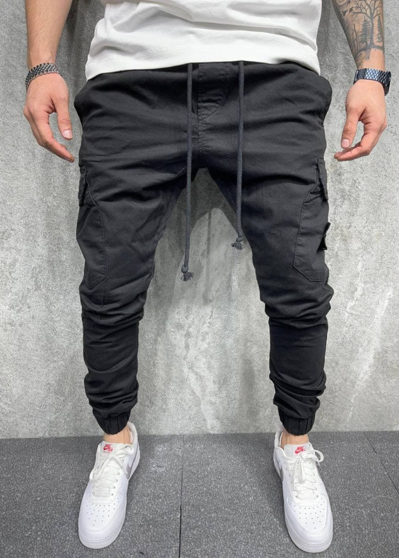 Брюки спортивные с лого на кармане слева MFStore Изображение Брюки спортивные с лого на кармане слева MFStore