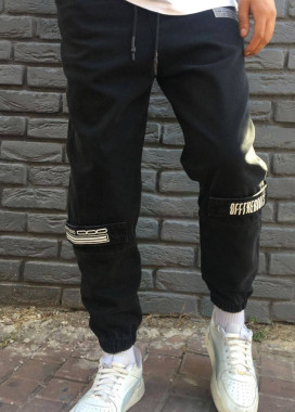 Джоггери на липучках чорні MFStore Изображение Джоггери на липучках чорні MFStore