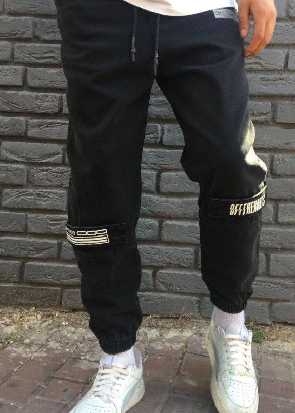 Джоггери на липучках чорні MFStore Изображение Джоггери на липучках чорні MFStore