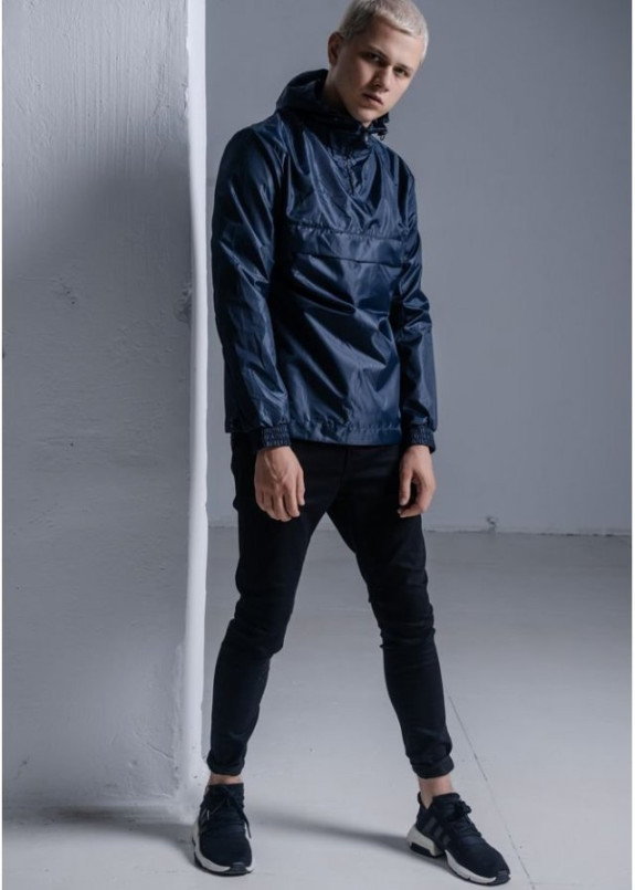 Анорак мужской Street Style темно-синий Изображение Анорак мужской Street Style темно-синий