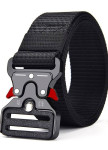 Стильний ремінь на металевій застібці чорний MFStore Изображение Стильний ремінь на металевій застібці чорний MFStore