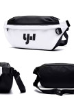 Функціональна сумка через плече біла з чорним MFStore Изображение Функціональна сумка через плече біла з чорним MFStore